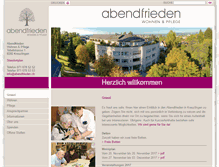 Tablet Screenshot of abendfrieden.ch